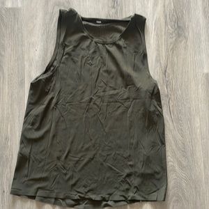 Lululemon army green muscle tank